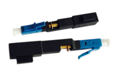 اتصال سريع الألياف البصرية موصلات LC / UPC وضع واحد اللون الأزرق