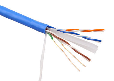 100 قدم بروتوكول نقل الملفات Cat6A كابل اللون الأزرق للاتصالات الرقمية 30 الجهد